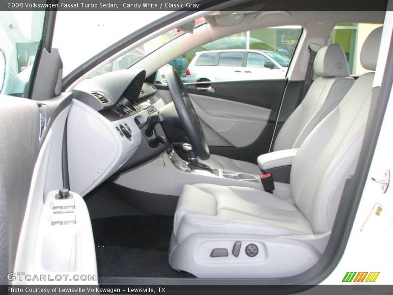 Candy White / Classic Gray 2008 Volkswagen Passat Turbo Sedan