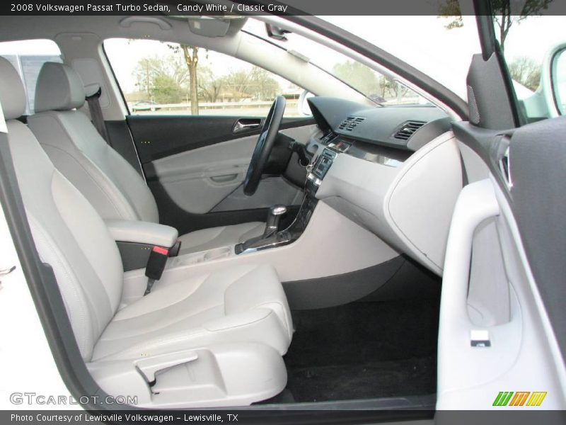 Candy White / Classic Gray 2008 Volkswagen Passat Turbo Sedan