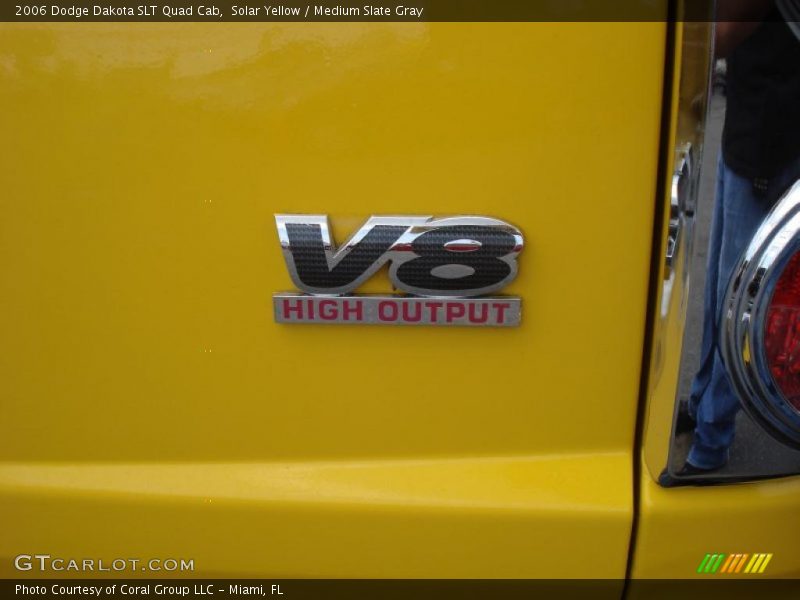 Solar Yellow / Medium Slate Gray 2006 Dodge Dakota SLT Quad Cab
