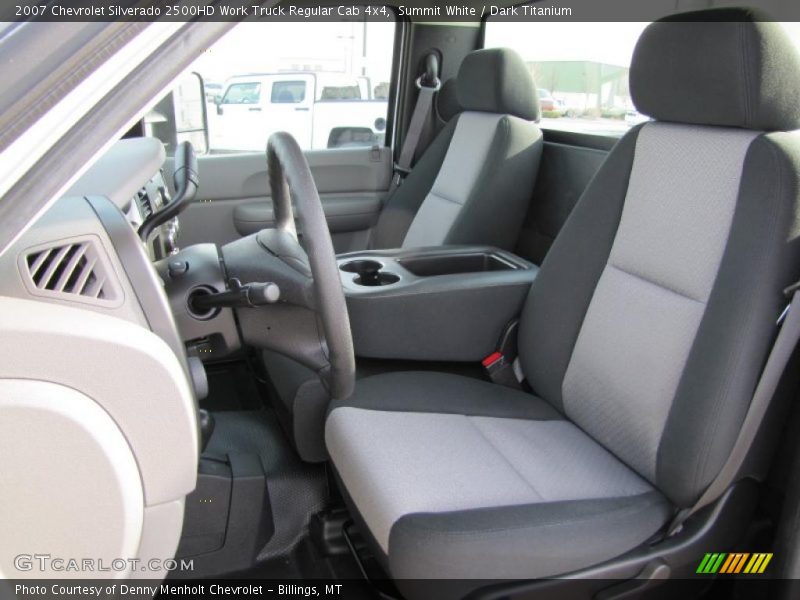 Summit White / Dark Titanium 2007 Chevrolet Silverado 2500HD Work Truck Regular Cab 4x4