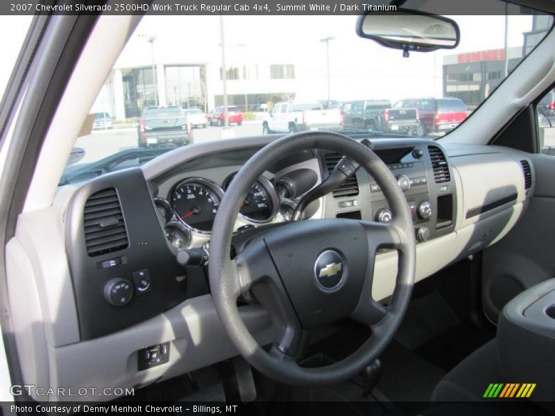 Summit White / Dark Titanium 2007 Chevrolet Silverado 2500HD Work Truck Regular Cab 4x4