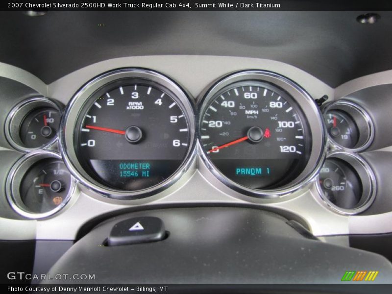 Summit White / Dark Titanium 2007 Chevrolet Silverado 2500HD Work Truck Regular Cab 4x4
