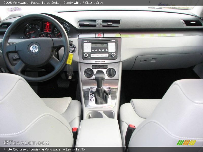 Candy White / Classic Gray 2008 Volkswagen Passat Turbo Sedan