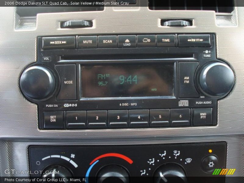 Solar Yellow / Medium Slate Gray 2006 Dodge Dakota SLT Quad Cab