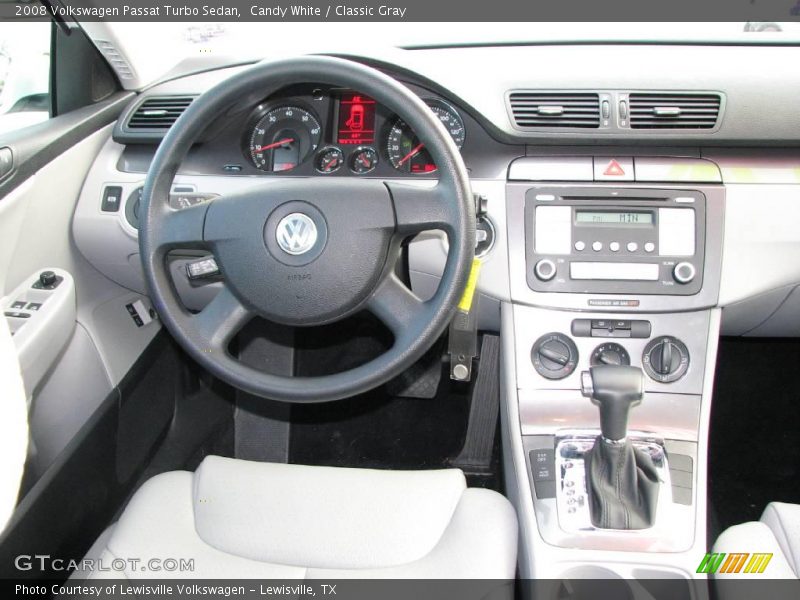 Candy White / Classic Gray 2008 Volkswagen Passat Turbo Sedan