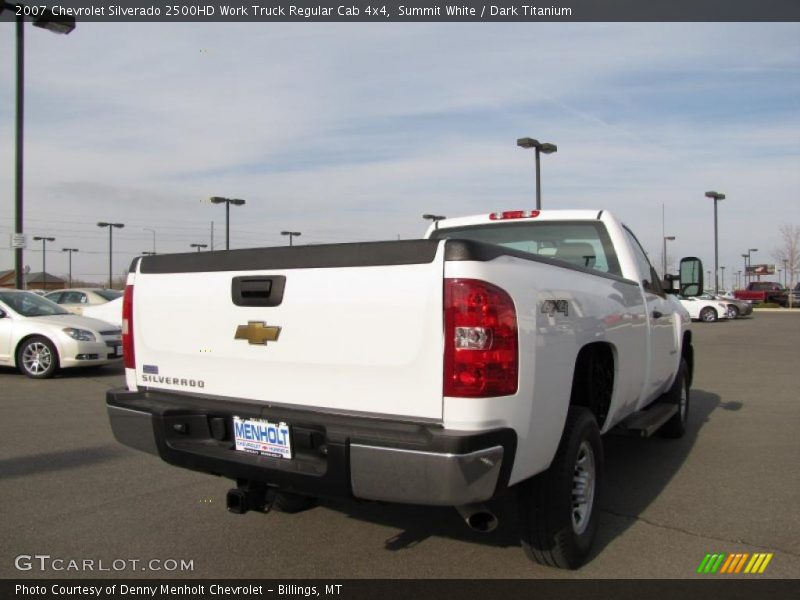 Summit White / Dark Titanium 2007 Chevrolet Silverado 2500HD Work Truck Regular Cab 4x4