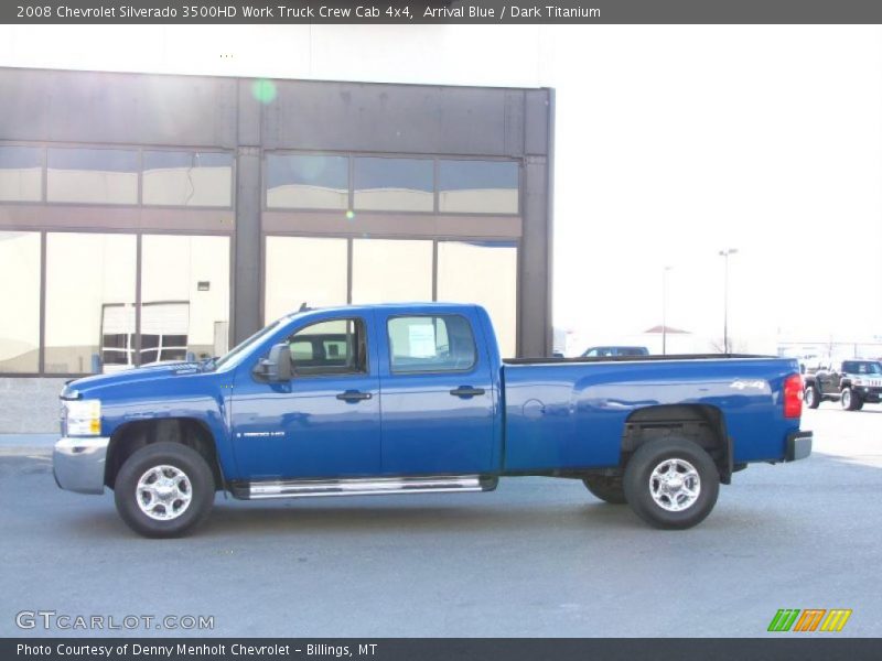 Arrival Blue / Dark Titanium 2008 Chevrolet Silverado 3500HD Work Truck Crew Cab 4x4
