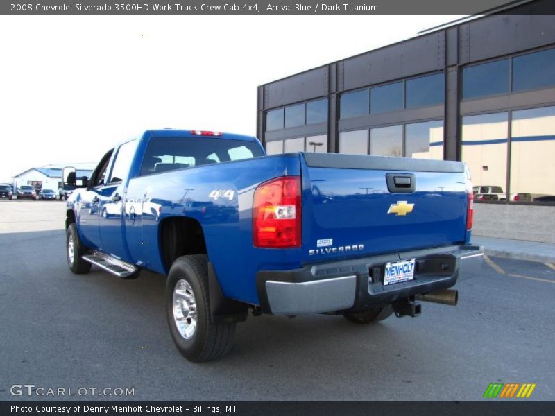 Arrival Blue / Dark Titanium 2008 Chevrolet Silverado 3500HD Work Truck Crew Cab 4x4