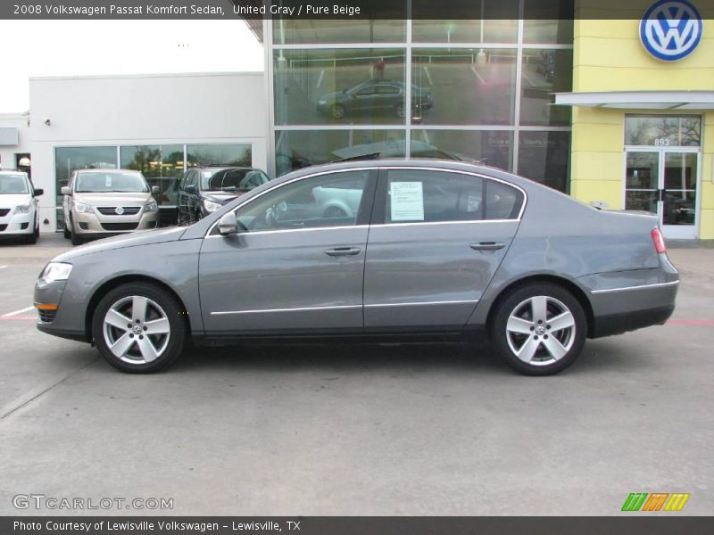 United Gray / Pure Beige 2008 Volkswagen Passat Komfort Sedan