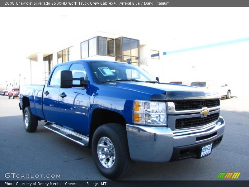 Arrival Blue / Dark Titanium 2008 Chevrolet Silverado 3500HD Work Truck Crew Cab 4x4