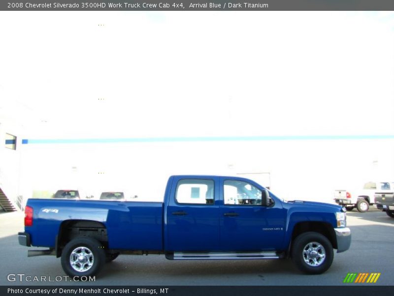 Arrival Blue / Dark Titanium 2008 Chevrolet Silverado 3500HD Work Truck Crew Cab 4x4