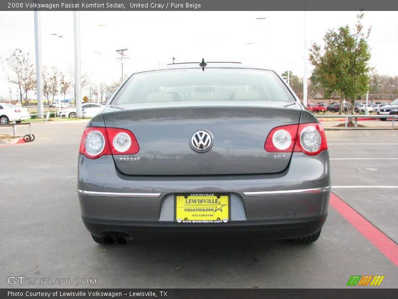 United Gray / Pure Beige 2008 Volkswagen Passat Komfort Sedan