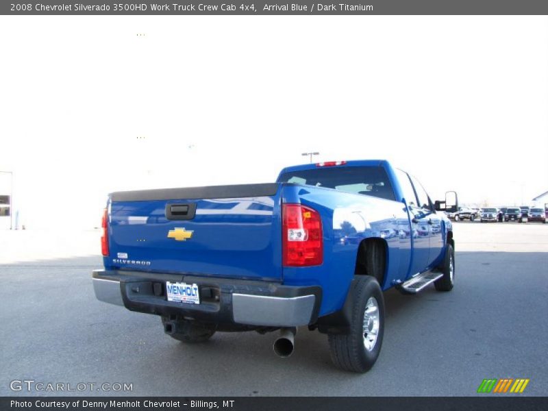 Arrival Blue / Dark Titanium 2008 Chevrolet Silverado 3500HD Work Truck Crew Cab 4x4