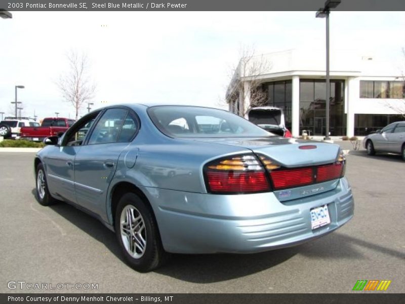 Steel Blue Metallic / Dark Pewter 2003 Pontiac Bonneville SE