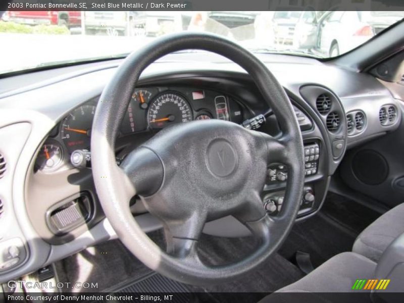 Steel Blue Metallic / Dark Pewter 2003 Pontiac Bonneville SE