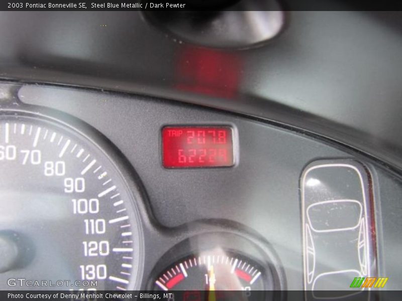 Steel Blue Metallic / Dark Pewter 2003 Pontiac Bonneville SE