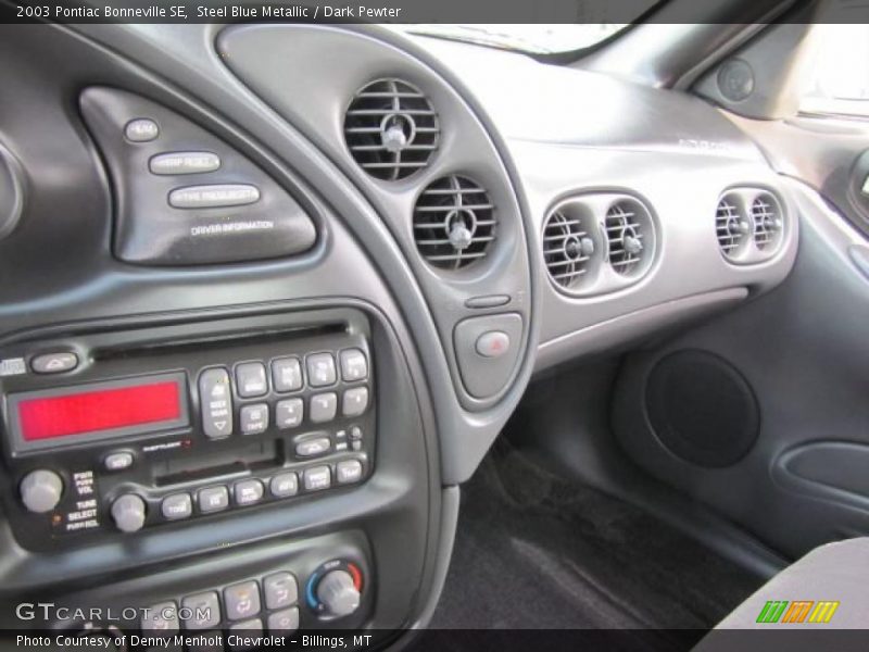Steel Blue Metallic / Dark Pewter 2003 Pontiac Bonneville SE