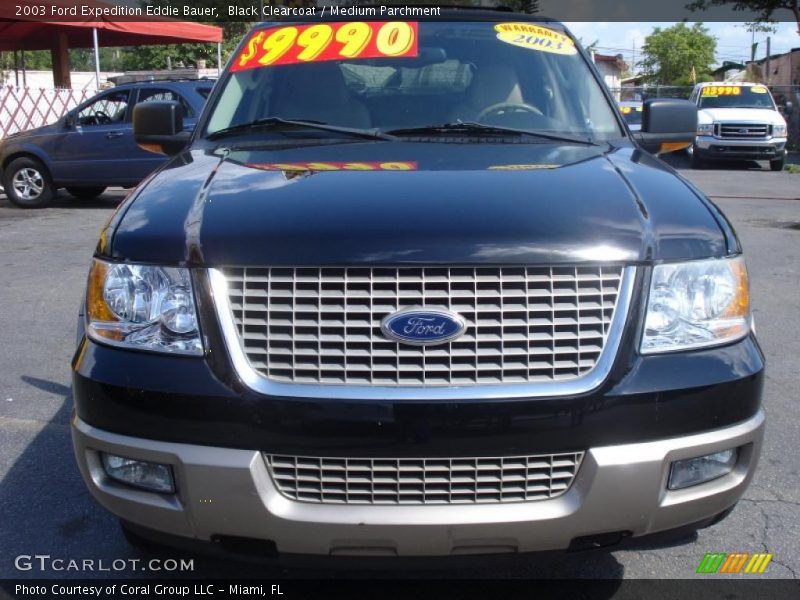 Black Clearcoat / Medium Parchment 2003 Ford Expedition Eddie Bauer