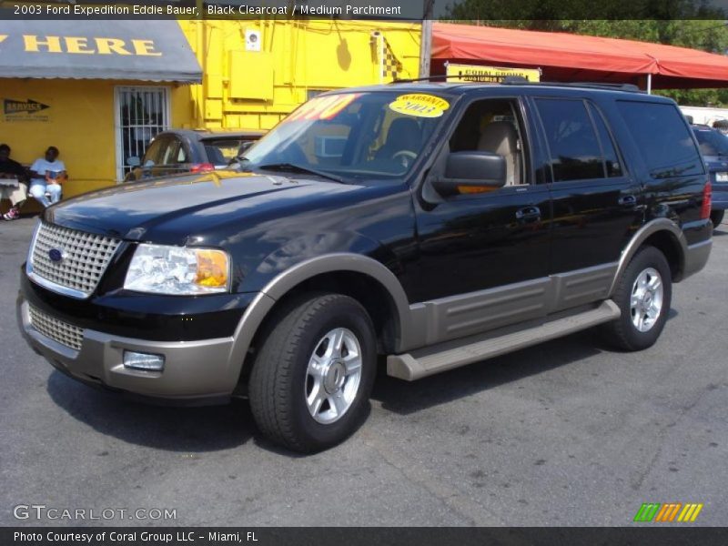 Black Clearcoat / Medium Parchment 2003 Ford Expedition Eddie Bauer