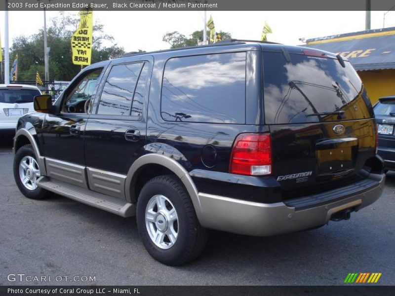Black Clearcoat / Medium Parchment 2003 Ford Expedition Eddie Bauer