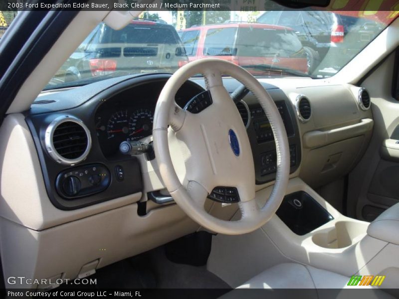 Black Clearcoat / Medium Parchment 2003 Ford Expedition Eddie Bauer