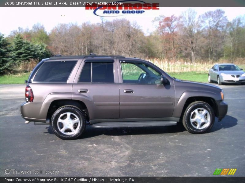 Desert Brown Metallic / Ebony 2008 Chevrolet TrailBlazer LT 4x4