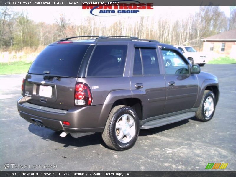 Desert Brown Metallic / Ebony 2008 Chevrolet TrailBlazer LT 4x4