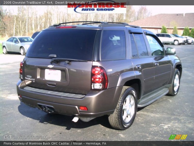 Desert Brown Metallic / Ebony 2008 Chevrolet TrailBlazer LT 4x4