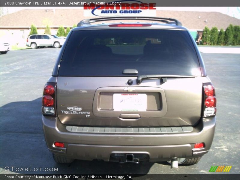 Desert Brown Metallic / Ebony 2008 Chevrolet TrailBlazer LT 4x4