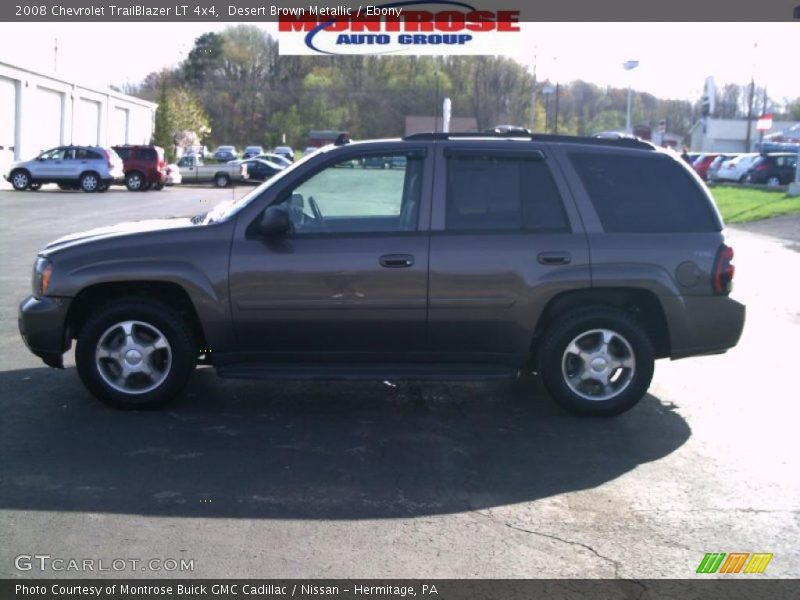 Desert Brown Metallic / Ebony 2008 Chevrolet TrailBlazer LT 4x4