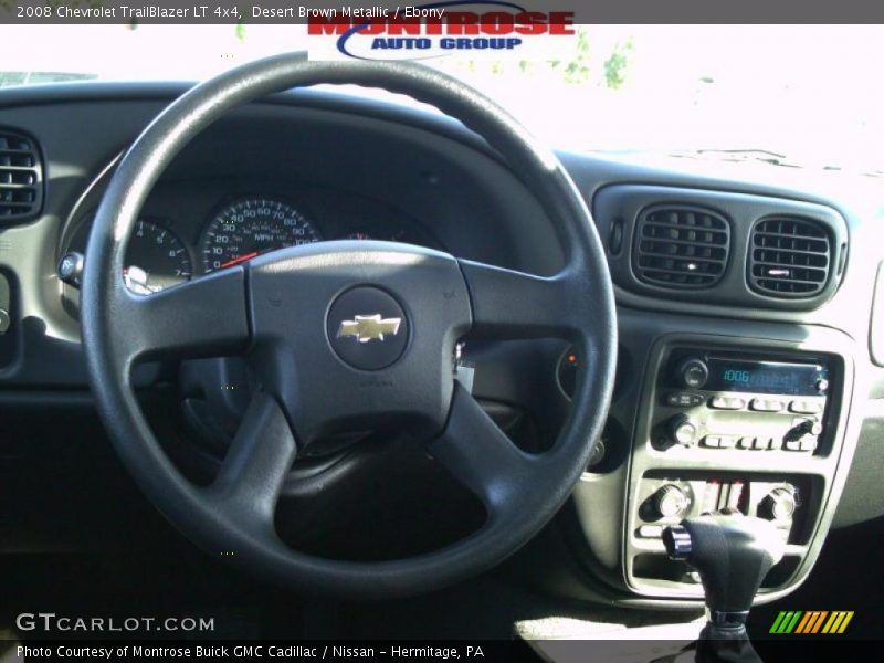 Desert Brown Metallic / Ebony 2008 Chevrolet TrailBlazer LT 4x4