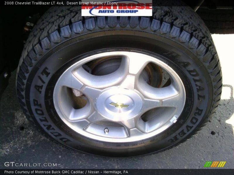Desert Brown Metallic / Ebony 2008 Chevrolet TrailBlazer LT 4x4