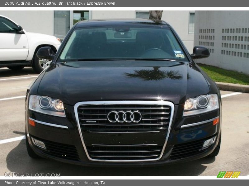 Brilliant Black / Espresso Brown 2008 Audi A8 L 4.2 quattro