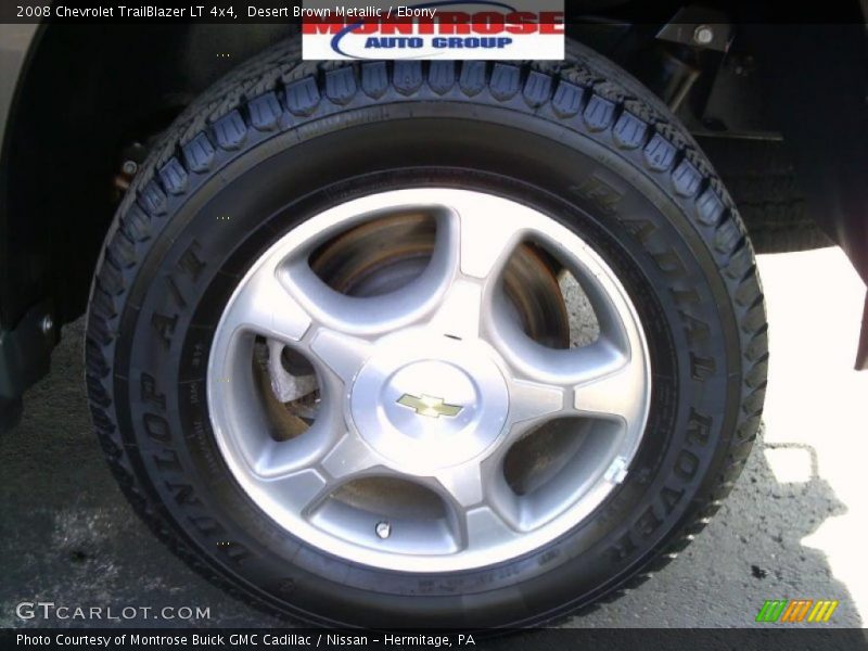 Desert Brown Metallic / Ebony 2008 Chevrolet TrailBlazer LT 4x4