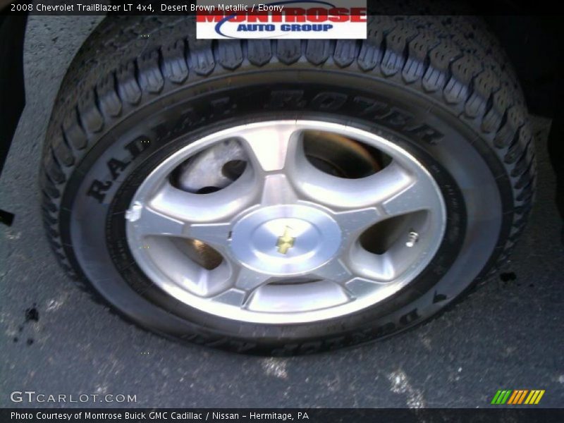 Desert Brown Metallic / Ebony 2008 Chevrolet TrailBlazer LT 4x4