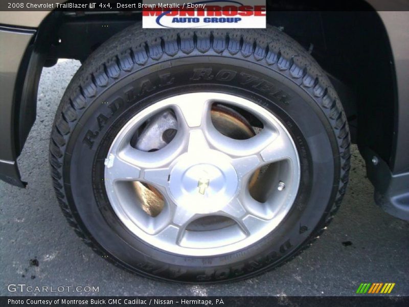 Desert Brown Metallic / Ebony 2008 Chevrolet TrailBlazer LT 4x4