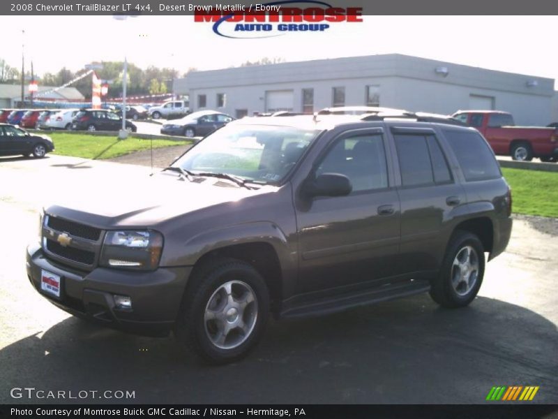 Desert Brown Metallic / Ebony 2008 Chevrolet TrailBlazer LT 4x4