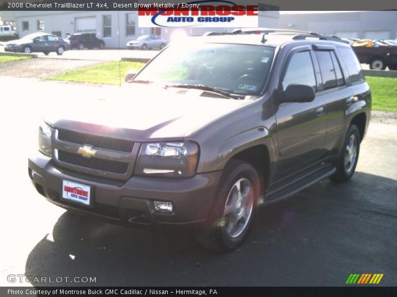 Desert Brown Metallic / Ebony 2008 Chevrolet TrailBlazer LT 4x4