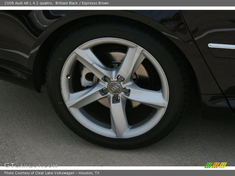 Brilliant Black / Espresso Brown 2008 Audi A8 L 4.2 quattro