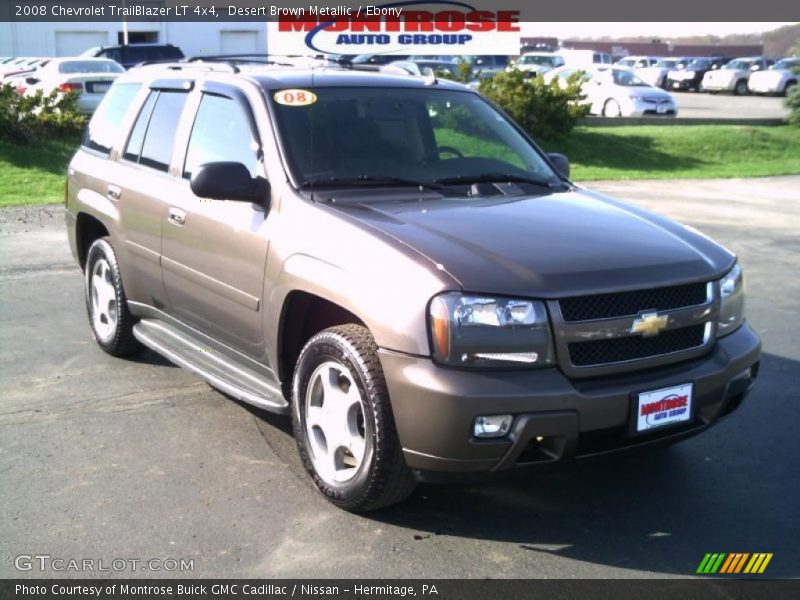 Desert Brown Metallic / Ebony 2008 Chevrolet TrailBlazer LT 4x4