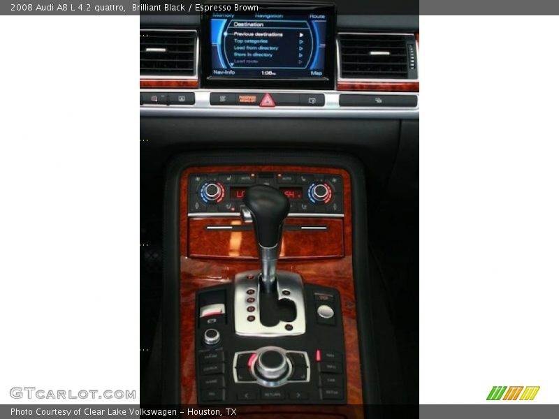 Brilliant Black / Espresso Brown 2008 Audi A8 L 4.2 quattro