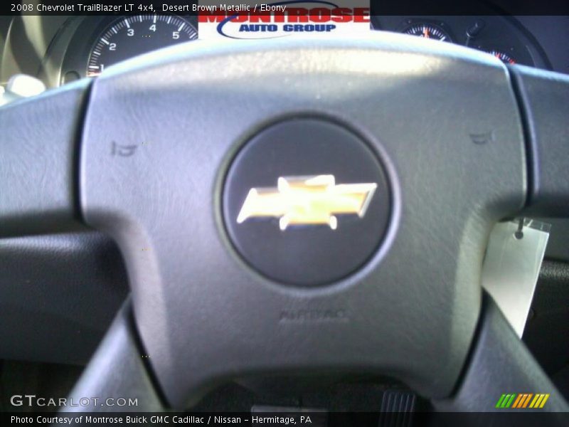 Desert Brown Metallic / Ebony 2008 Chevrolet TrailBlazer LT 4x4