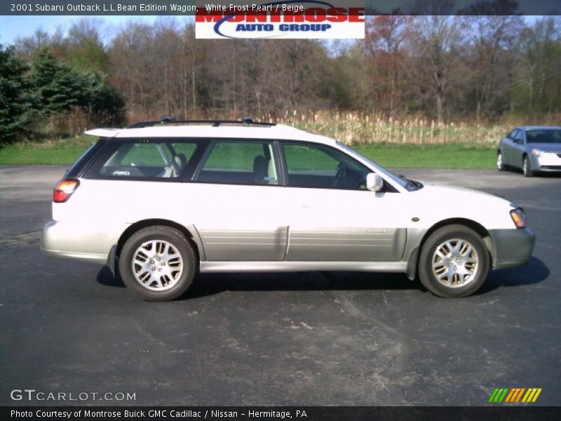 White Frost Pearl / Beige 2001 Subaru Outback L.L.Bean Edition Wagon