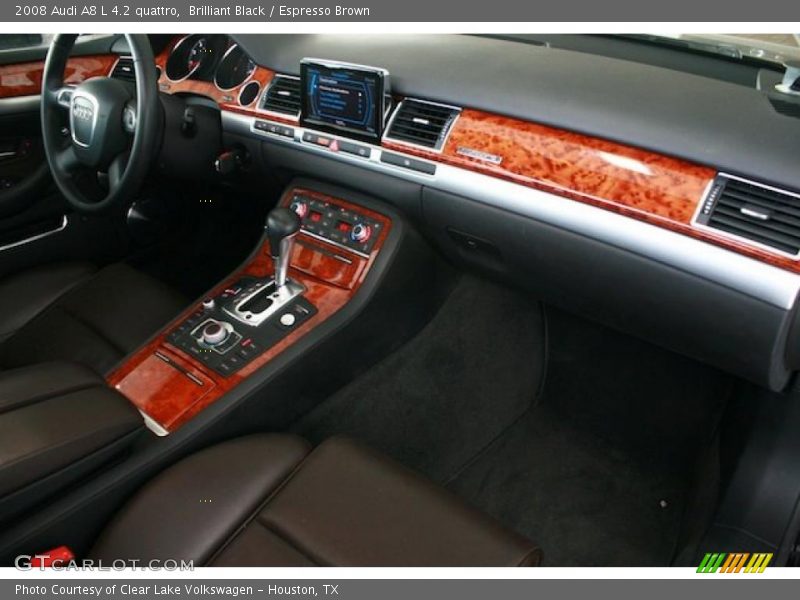 Brilliant Black / Espresso Brown 2008 Audi A8 L 4.2 quattro