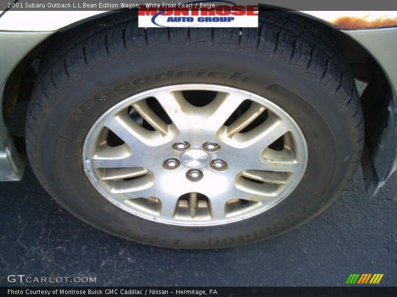 White Frost Pearl / Beige 2001 Subaru Outback L.L.Bean Edition Wagon