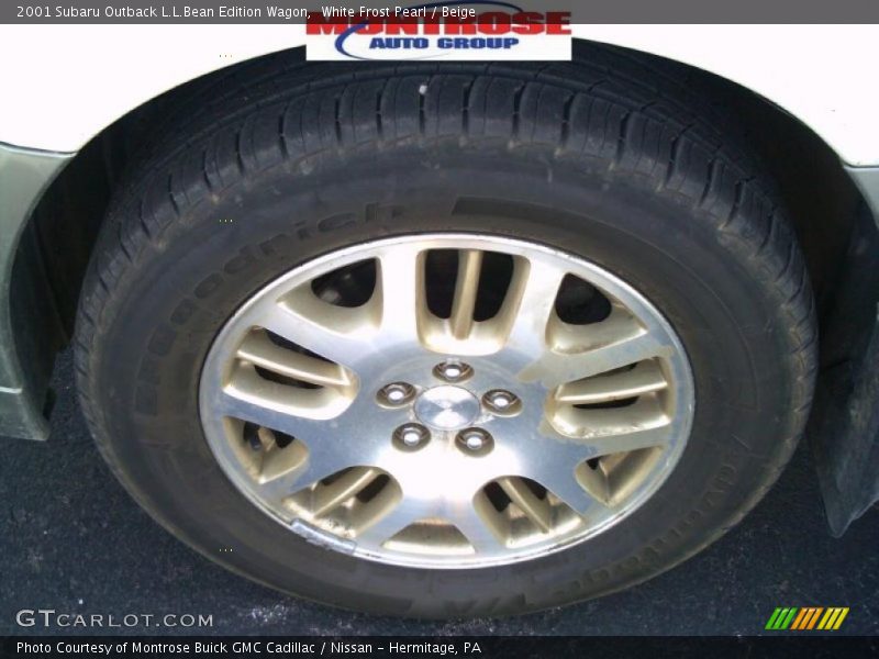 White Frost Pearl / Beige 2001 Subaru Outback L.L.Bean Edition Wagon