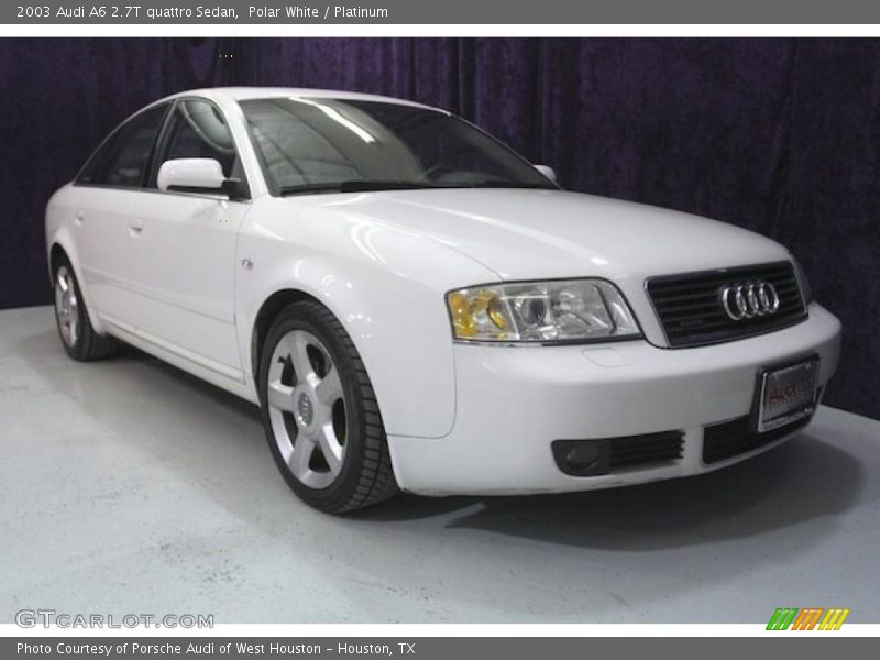 Polar White / Platinum 2003 Audi A6 2.7T quattro Sedan