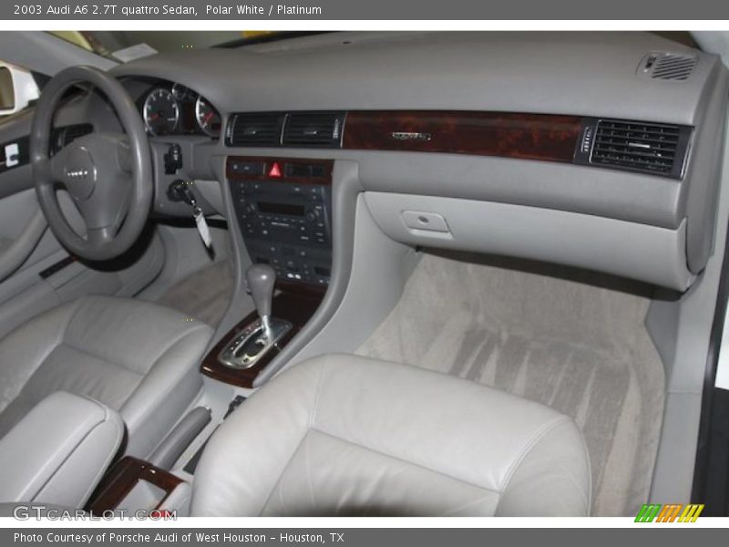 Polar White / Platinum 2003 Audi A6 2.7T quattro Sedan