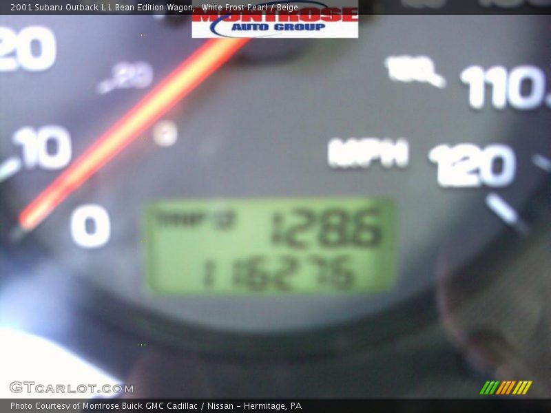 White Frost Pearl / Beige 2001 Subaru Outback L.L.Bean Edition Wagon