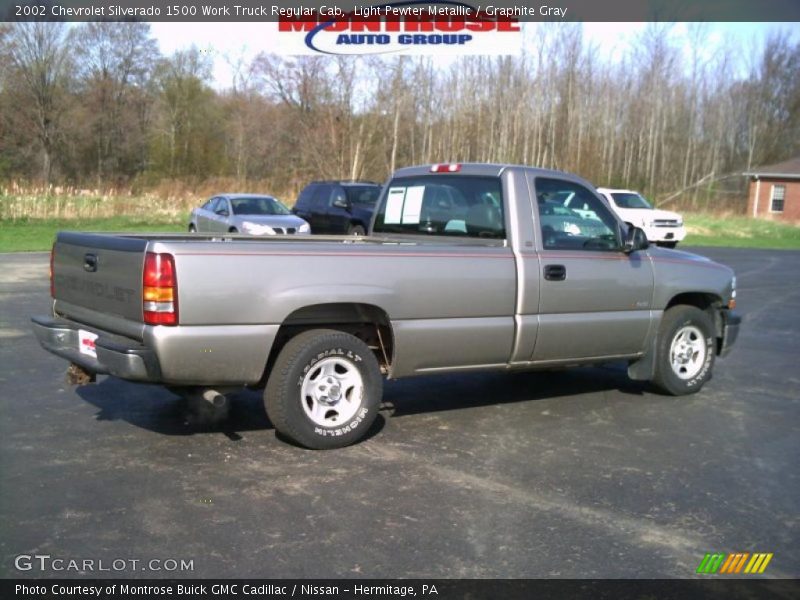 Light Pewter Metallic / Graphite Gray 2002 Chevrolet Silverado 1500 Work Truck Regular Cab